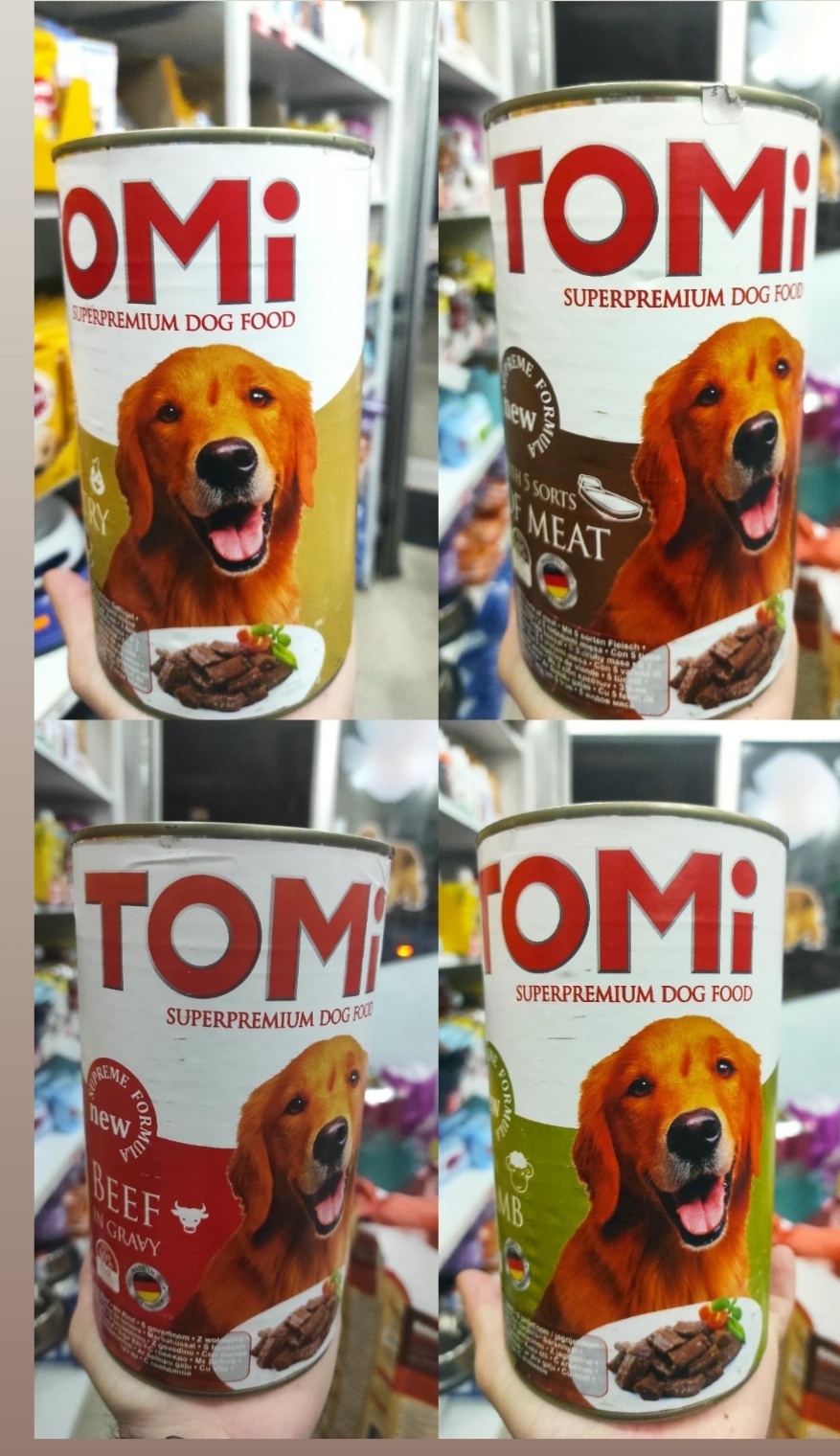 TOMI superpremium konzerve za pse 1200gr min 60%mesa