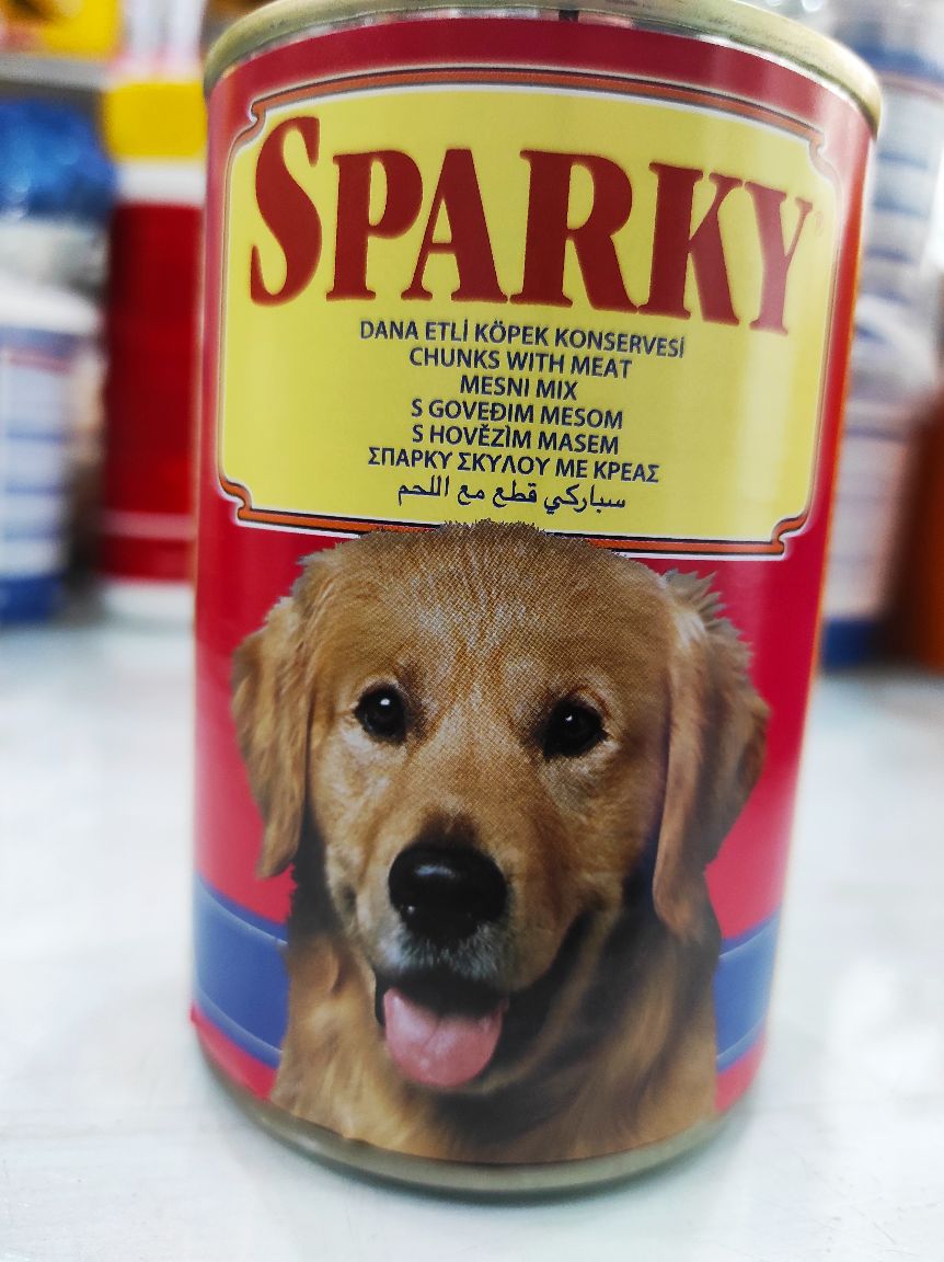 SPARKY konzerve za pse govedina 
