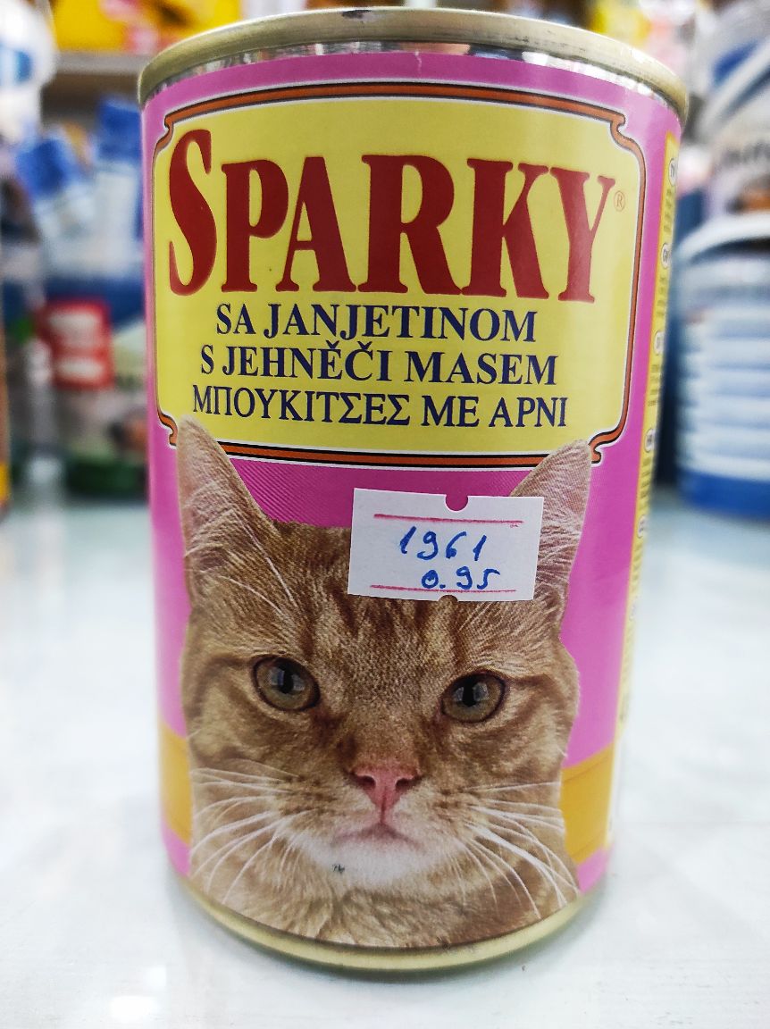 SPARKY konzerve za mačke teletina