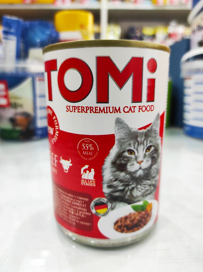 Tomi konzerva za mačke 400gr govedina 
