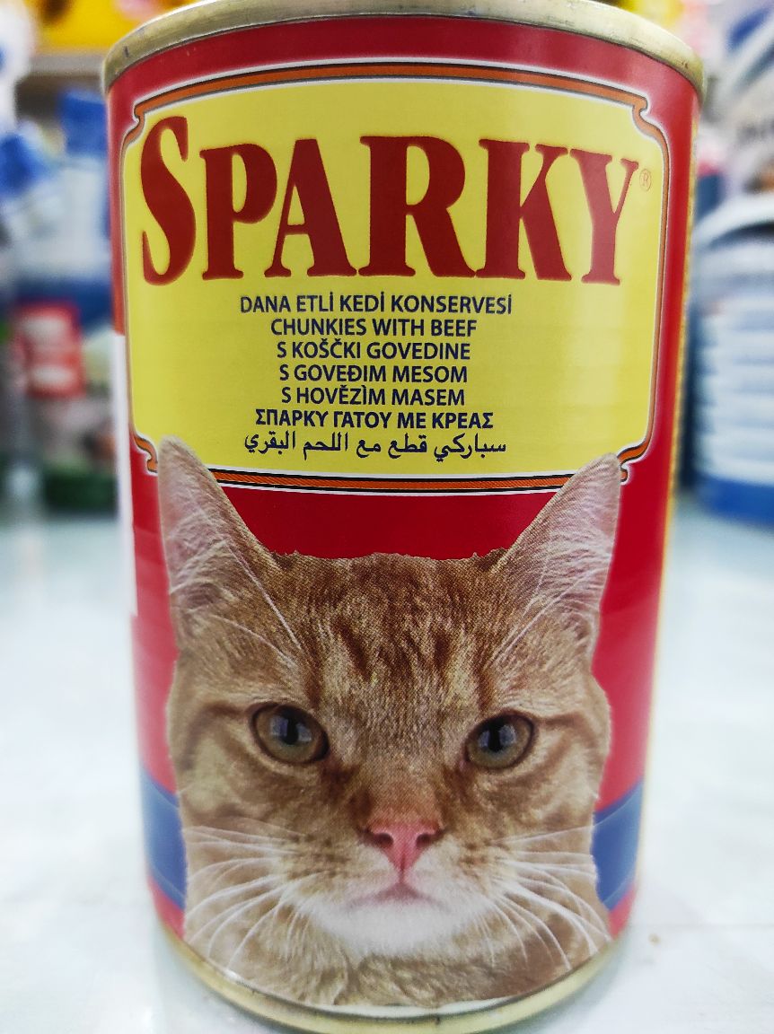 SPARKY konzerve za mačke govedina
