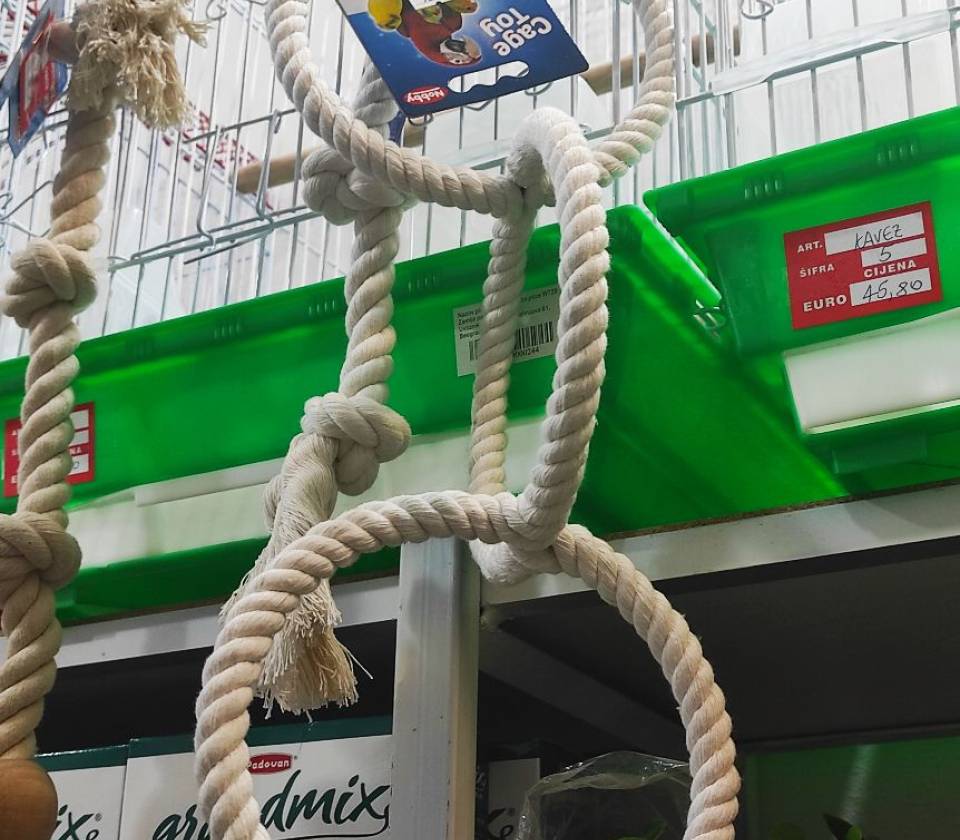 Igračka za papagaje kanap 3 kruga 