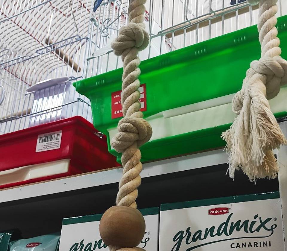Igračka za papagaje kanap bez 60cm